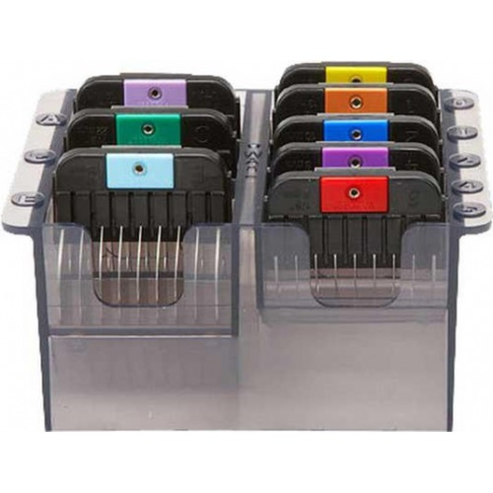 Набір сталевих насадок з підставкою для машинок Moser 8 шт. 1247-7440, фото 1