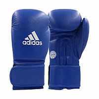 Перчатки для бокса и кикбоксинга Adidas с лицензией Wako синие 12 OZ