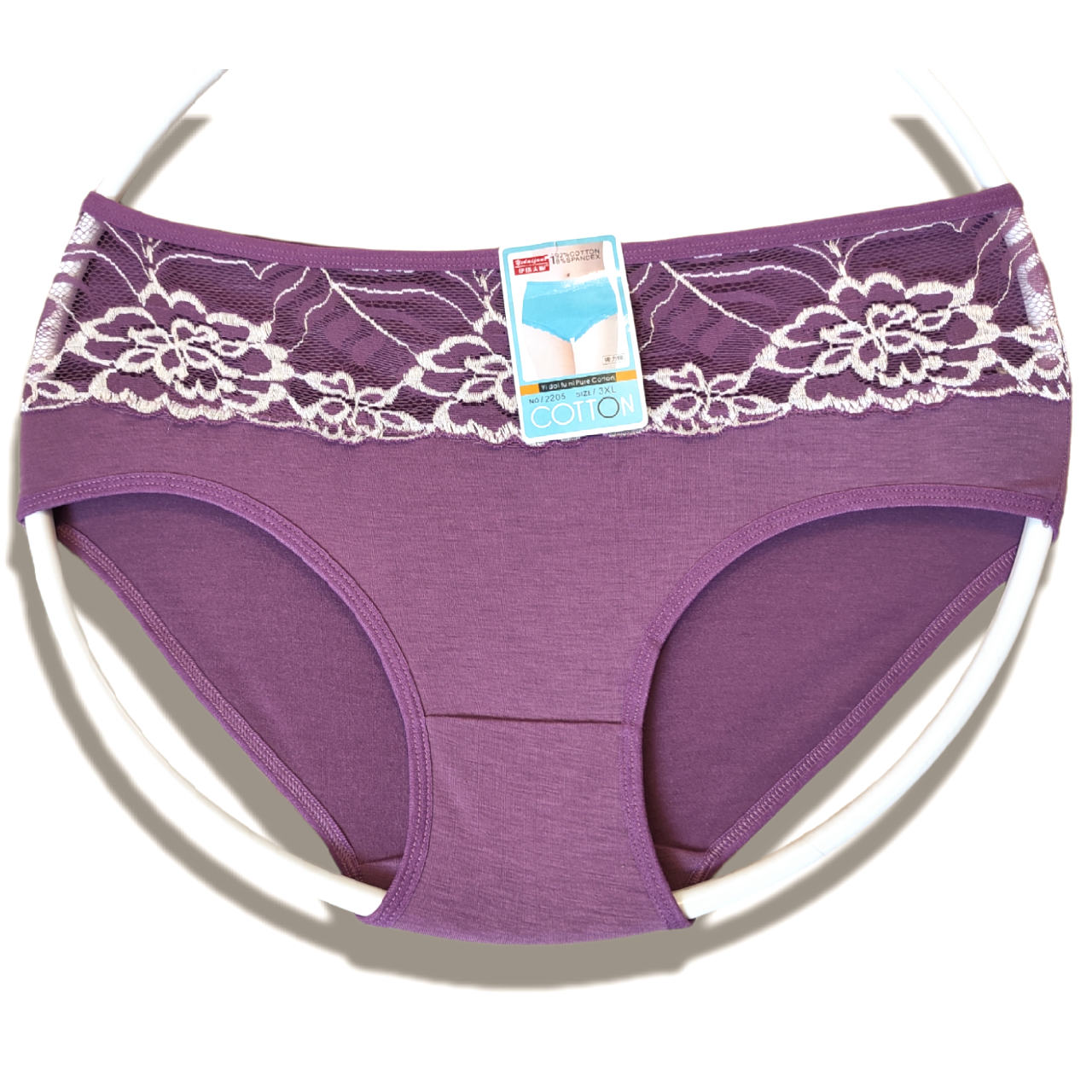 Трусики жіночі бавовняні розмір 48 фіолетові, фото 1