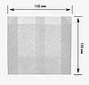 Паперовий пакет білий жиростійкий 100х100х40 мм - 5