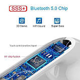Бездротові навушники inPods i12 білі 5.0 Bluetooth сенсорні + Чохол у Подарунок!, фото 10