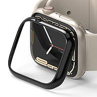 Накладка Fusion Bezel Styling для Apple Watch 7/8/9 45mm Stainless Steel Glossy Black (AW7-45-03)