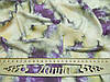 Тканина супер-софт колір бежево-фіолетовий принт тай-дай "Галактичний пил", фото 4