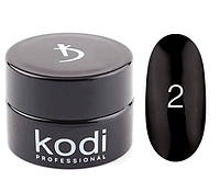 Kodi гель краска 4 мл, № 2 (черная)