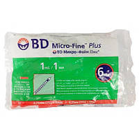 Шприц BD Micro-Fine Plus 1мл U-100 31G 0.25*6мм (в упак. 10шт.)