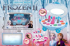 Набор детской косметики Frozen сумочка CS68-E4 лаки, тени, румяна, помада, кисточки, пилочки, стразы, фото 3