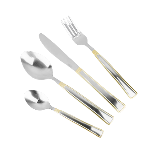 Набір столових приладів Maestro MR-1523G-24 з нержавіючої сталі на 6 персон | Фраже 24 предмети Маестро, фото 1