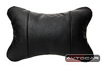 Автомобільний підголівник з гладкої шкіри Leonica Premium