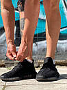 Кросівки чоловічі чорні Adidas Yeezy Boost 350 (08616), фото 3