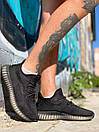 Кросівки чоловічі чорні Adidas Yeezy Boost 350 (08616), фото 5