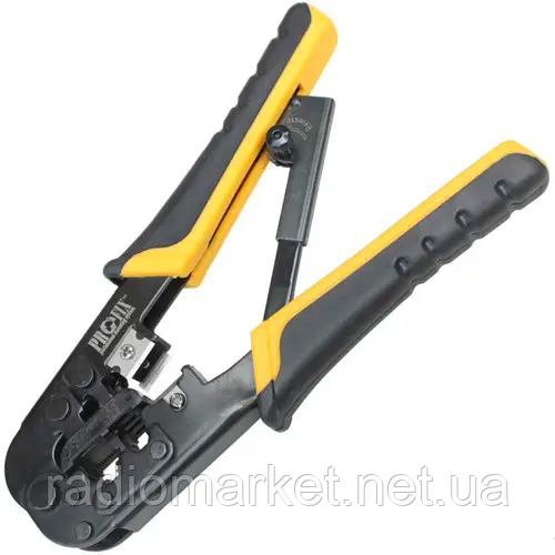 Інструмент ProFix НТ-5684R, для обтиску 4р4с, 6р4с, 8p8c, з тріскачкою