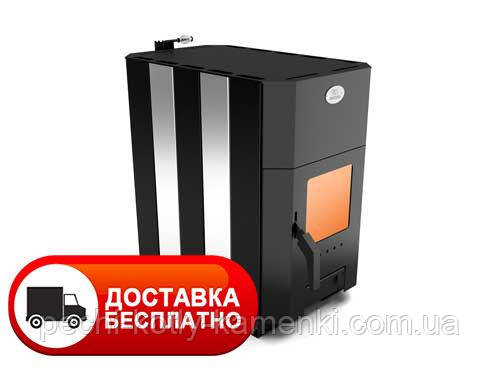 Печь отопительная Огнев ПОВ-100 С2 дверка со стеклом - фото 1 - id-p290799284