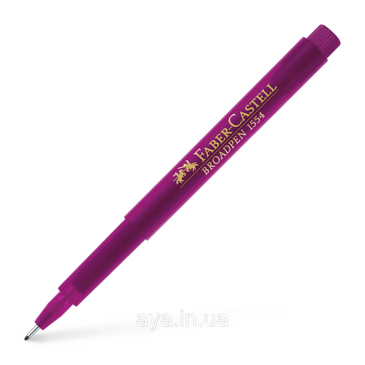 Капілярна ручка Faber-Castell BROADPEN 1554 пурпурний, 0,8 мм, 155437