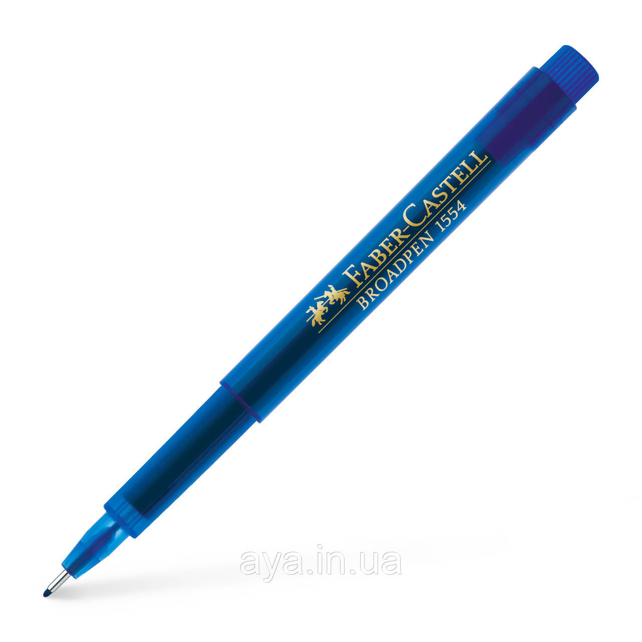 Капілярна ручка Faber-Castell Fibre tip pen Broadpen document, 0,8 мм, Синій
