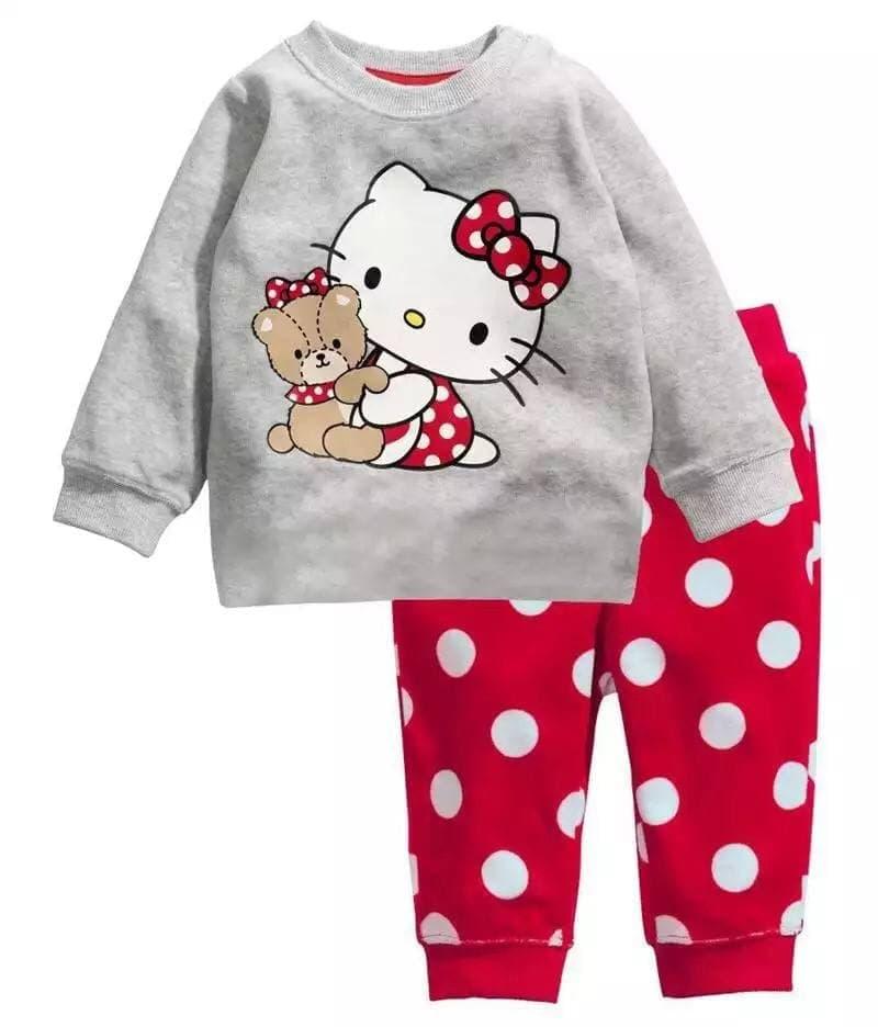 Дитяча піжама для дівчинки "Кітті з ведмежоном" 4 роки. Рост 100см.