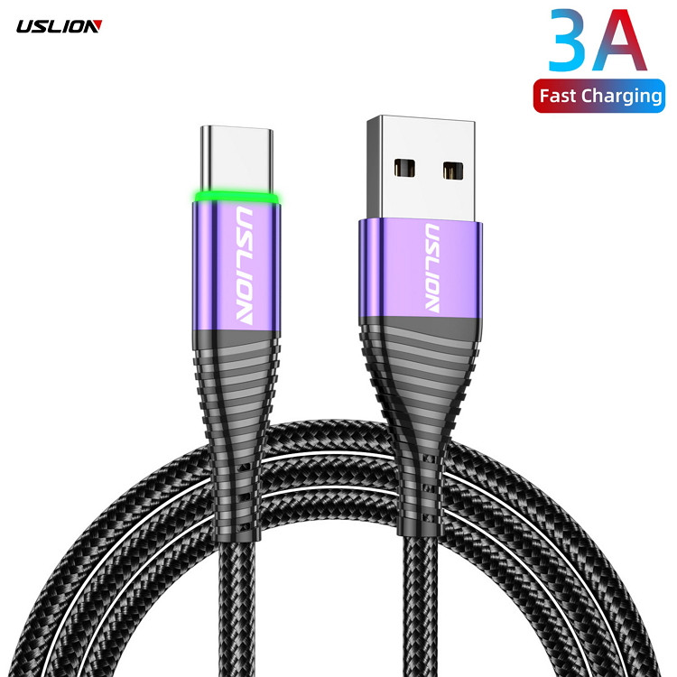 Кабель USB Type-C — USB (2m) 3.0 A Fast Charging дата-дрот швидкого заряджання та передавання даних для телефона