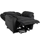 Підйомне крісло з двома моторами (сіре) OSD-HANNA-AD03-1LD, фото 4