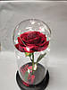 Вічна троянда в колбі з підсвічуванням Червона Дропшипинг, фото 3