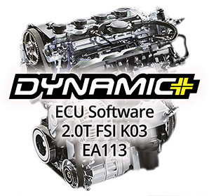 Чип-тюнінг DYNAMIC+ Stage1/2/K04 2.0TFSI MKV VOLKSWAGEN & 8J/8P AUDI