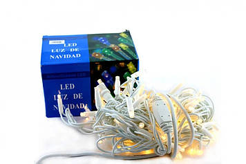 Вулична гірлянда Xmas LED 100L 3.3 W Теплий білий 10 м Дропшипинг