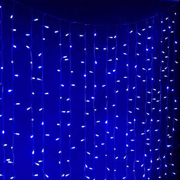 Гірлянда штора RD-093 192 LED 3х2 м Синя Дропшипинг