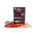 Упаковка паучів для кішок з яловичиною і куркою Nuevo Adult Pouch 16*85 г, фото 2