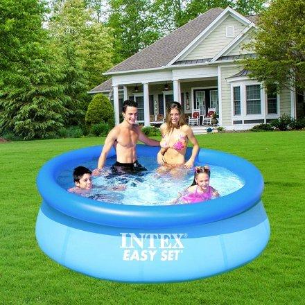 Басейн наливний Intex 28110 об'єм на 2420 літрів, розмір 244*76 см