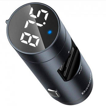 FM-трансмітер Baseus 2хUSB QC 3.1А Bluetooth модулятор Energy Column