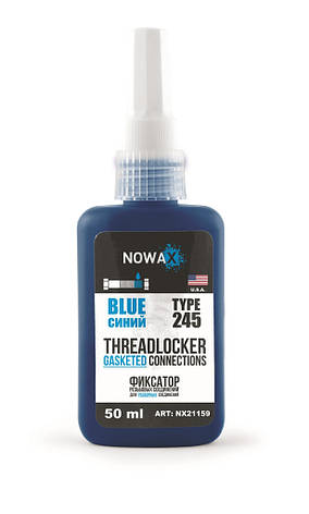 Герметик нарізних з'єднань синій Nowax Threadlocker Blue NX21159 (50 мл.) США, фото 2