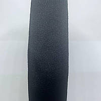 Строба 2 см тонка чорна У/50 м репс