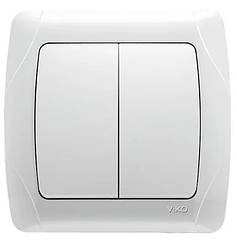 Viko Carmen вимикач 2-клавішний білий