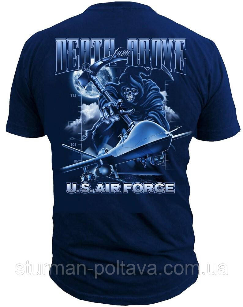 Футболка чоловіча ВВС США US Air Force Drone "Смерти з висоти" Black Ink Design США розмир -S