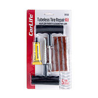 Набір для ремонту шин CarLife TR750 (шило та протяжка з прогумованими ручками, шнури, клей)
