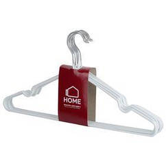 Вешалка IDEA HOME д/од. мет. в силиконе 40,5*21 см (8 шт) White (6722133)