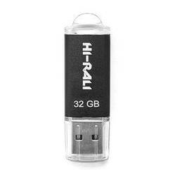 Флешнакопичувач USB 32 GB Hi-Rali Rocket Series Black (HI-32GBVCBK)