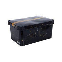 Кошик VIOLET HOUSE 0647 DECOR Marble BLACK (0647 DECOR Marble BLACK з/кр. 10 л)