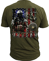 Футболка мужская USMC "Veteran Flag" T-Shirt Флаг ветеранов Black Ink Design США