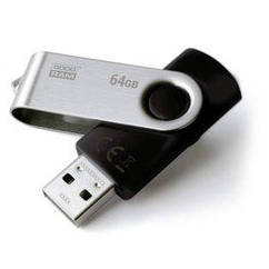 USB 64GB GOODRAM UTS2 (Twister) Black (UTS2-0640K0R11)