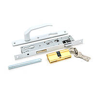 DR Замок дверной с комплектом дверных ручек и ключами 8525 (230*(174)*41.5*16)