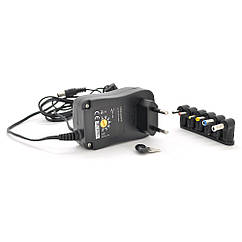 DR Універсальний БЖ Input 100V-240V 50-60Mhz, Output:3V-12V-1.5.A 18W, 6 Г-подібних роз'ємів 2.35*0.75/