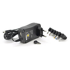 DR Універсальний БЖ Input 100V-240V 50-60Mhz, Output:3V-12V-2.1A 30W, 6 Г-подібних роз'ємів 2.35*0.75/