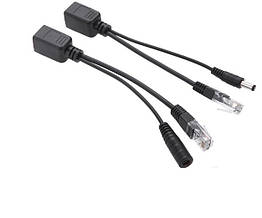 DR POE-інжектор пасивний (пара) 802.3at (30 Вт) з портами Ethernet 10/100Mbps, black, OEM Q50