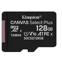 MicroSDXC 128GB UHS-I Class 10 Kingston Canvas Select Plus R100MB/s (SDCS2/128GBSP)