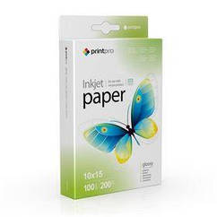 Фотопапір PrintPro глянсовий 200 г/м2 10x15 см 100 л (PGE2001004R)