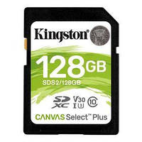 SDXC 128GB UHS-I/U3 Class 10 Kingston Canvas Select Plus R100/W85MB/s (SDS2/128GB)