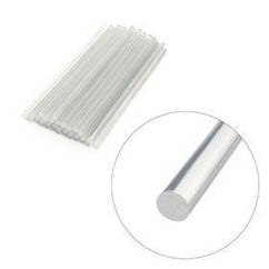 Комплект прозорих клейових стрижнів 11,2 мм * 300 мм, пак. 1 кг INTERTOOL RT-1026