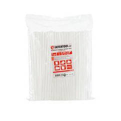 Комплект прозорих клейових стрижнів 7.4 мм*200 мм, пак. 1кг INTERTOOL RT-1036