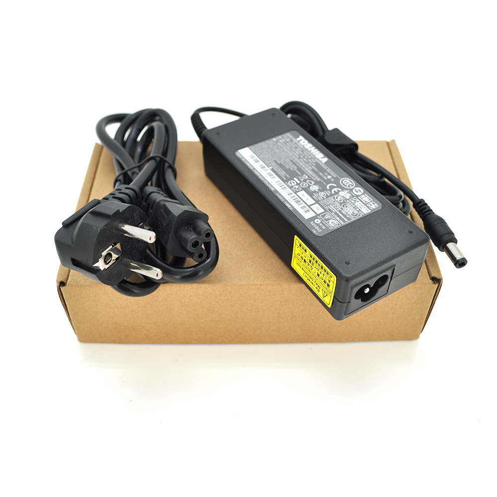 DR Блок живлення MERLION для ноутбука TOSHIBA 15 V 5 A (75 Вт) штекер 6,36*3,0 мм, довжина 0,9 м + кабель живлення, фото 1