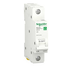 DR Автоматичний вимикач Schneider RESI9 6А, 1P, крива С, 6 кА