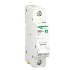 DR Автоматичний вимикач Schneider RESI9 10 А, 1P, крива С, 6 кА